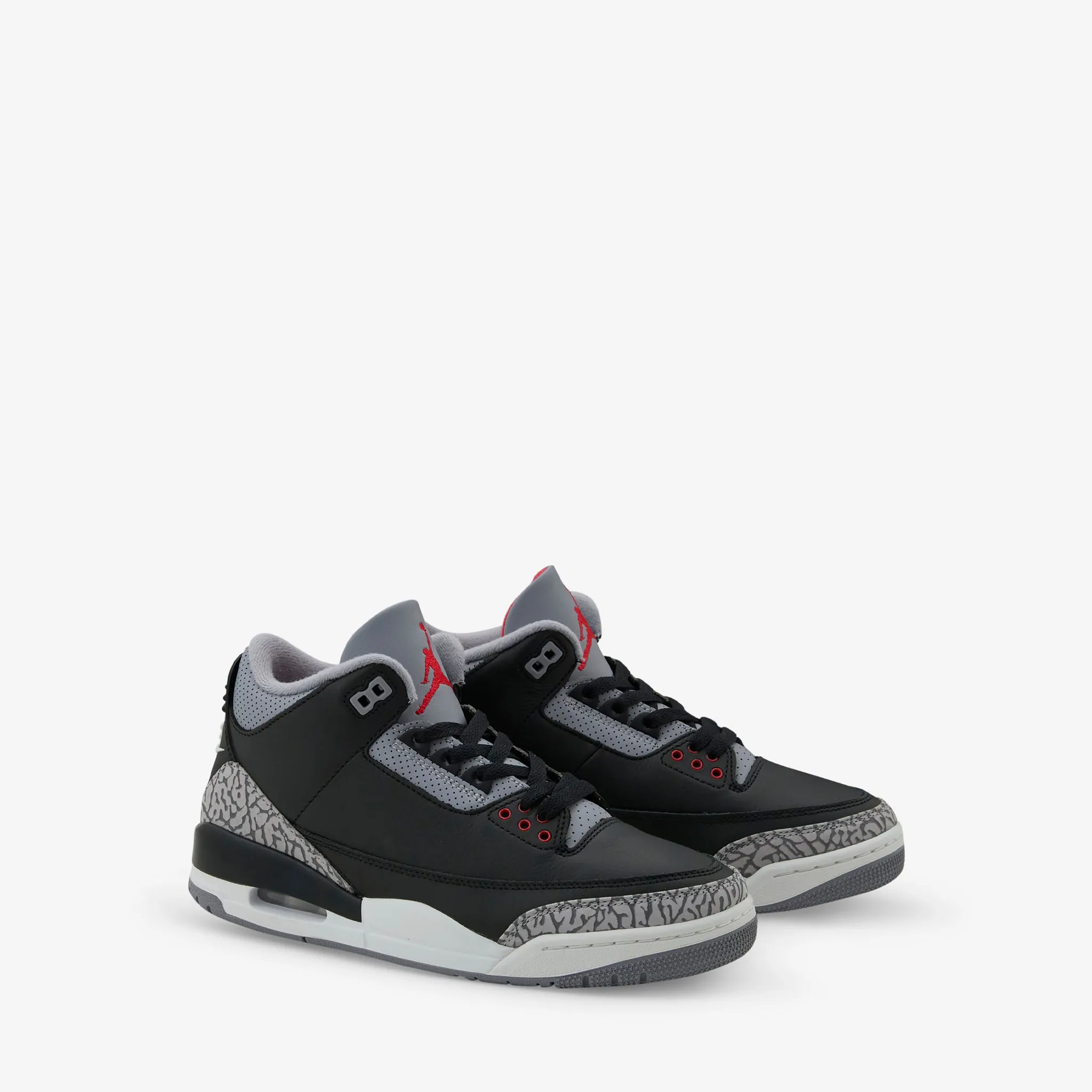 Prairie Path Neutral design Grade School Air Jordan 3 Retro Black | Fire Red | Cement Grey | Summit White