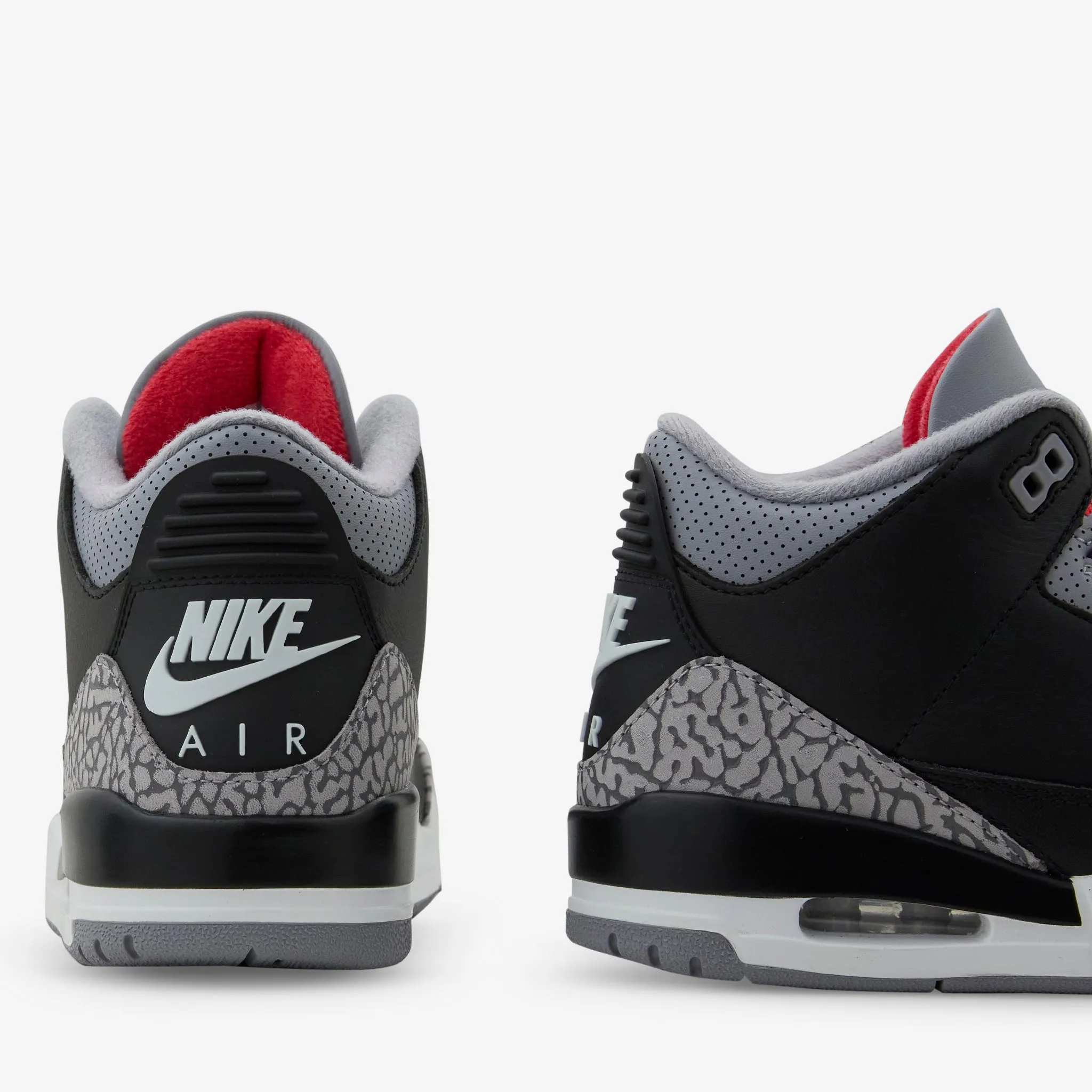 daily runner Grade School Air Jordan 3 Retro Black | Fire Red | Cement Grey | Summit White
