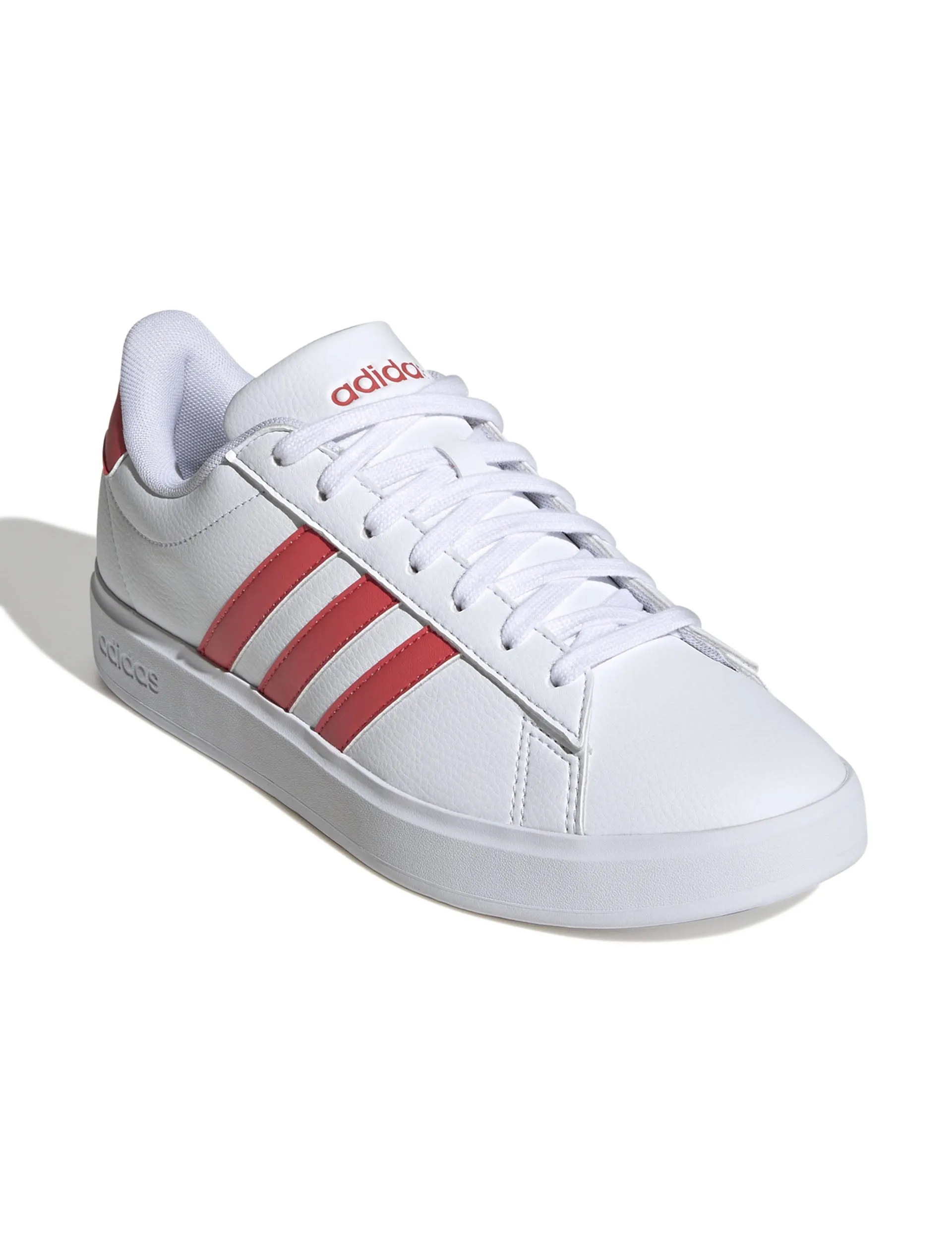 Soft Base Grand Court 2.0 Shoes - Cloud White/Semi Lucid Red
