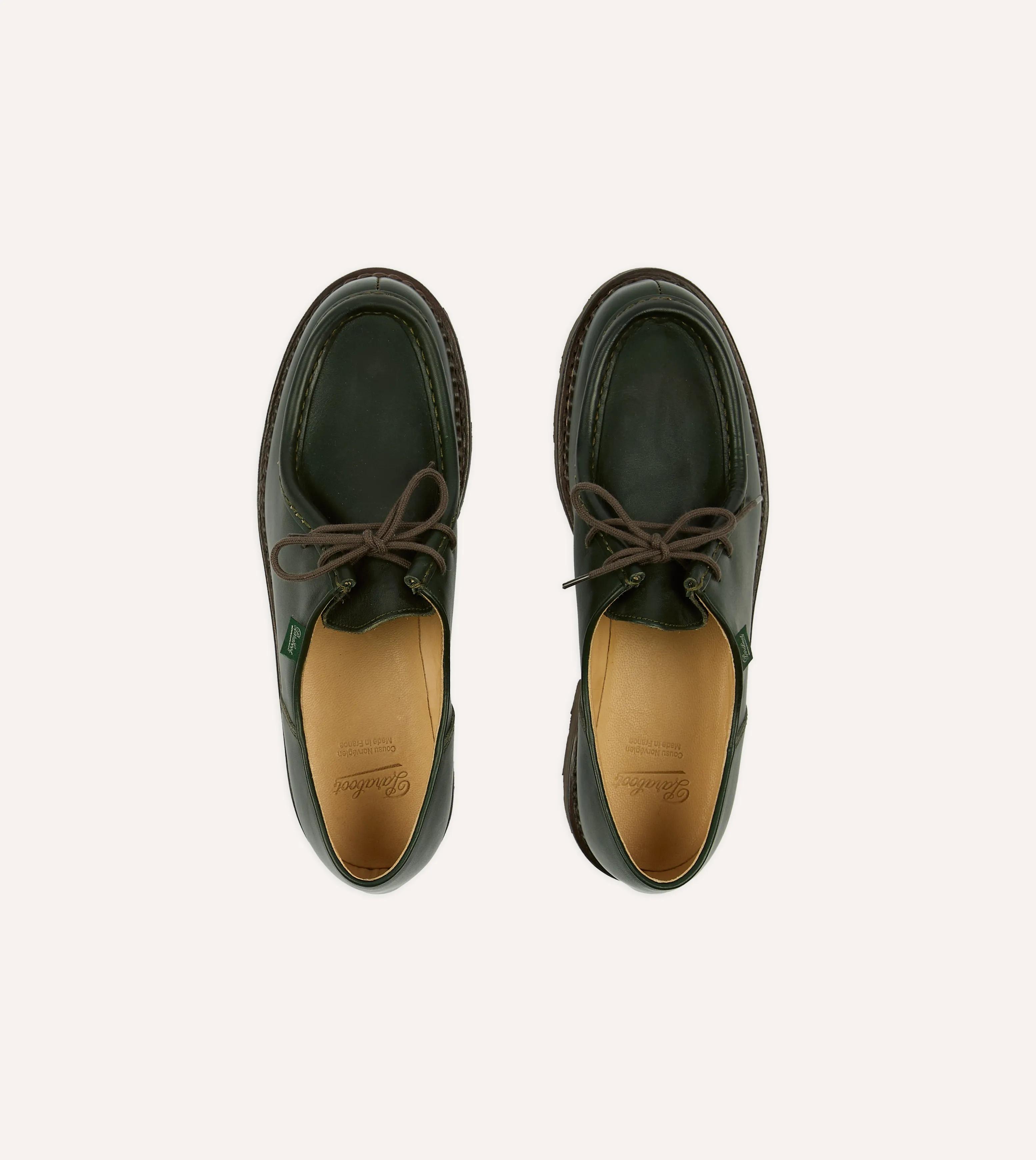 Paraboot Michael Vert Leather Derby Shoe Generic