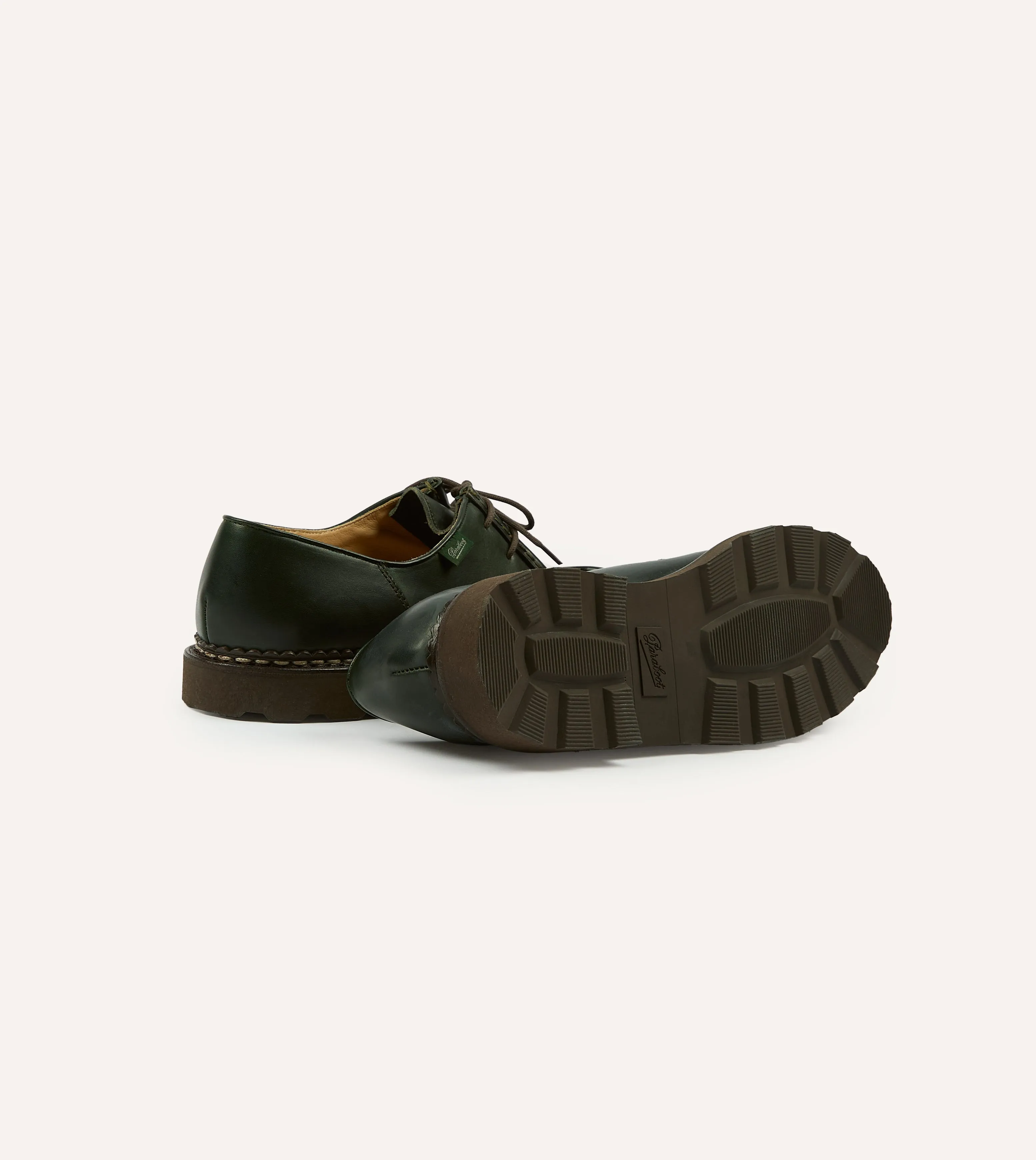 coordinating Exclusive breathability Paraboot Michael Vert Leather Derby Shoe