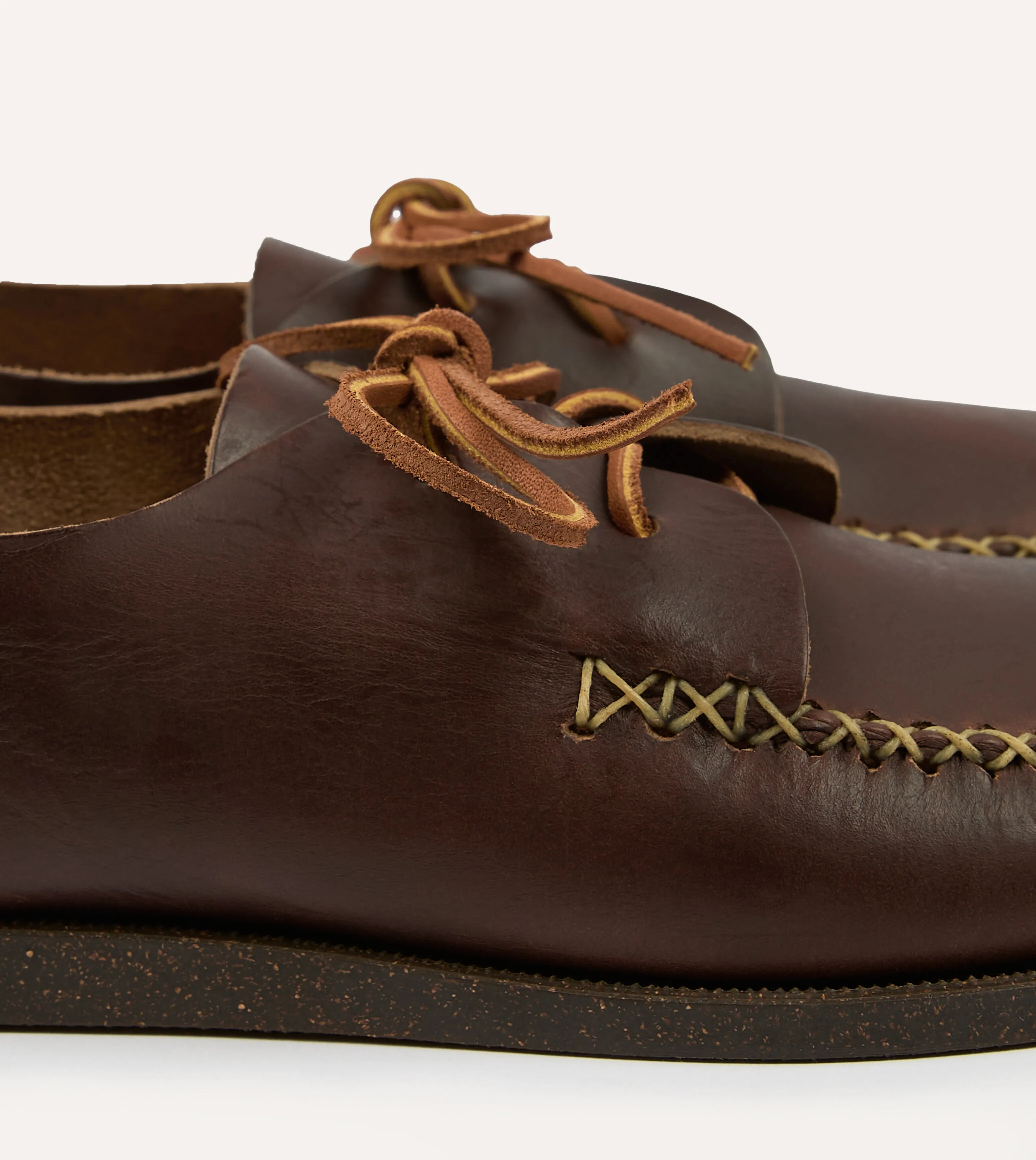 stimulating Party - Wear Yuketen Brown Two-Piece Oxford with Camp Sole