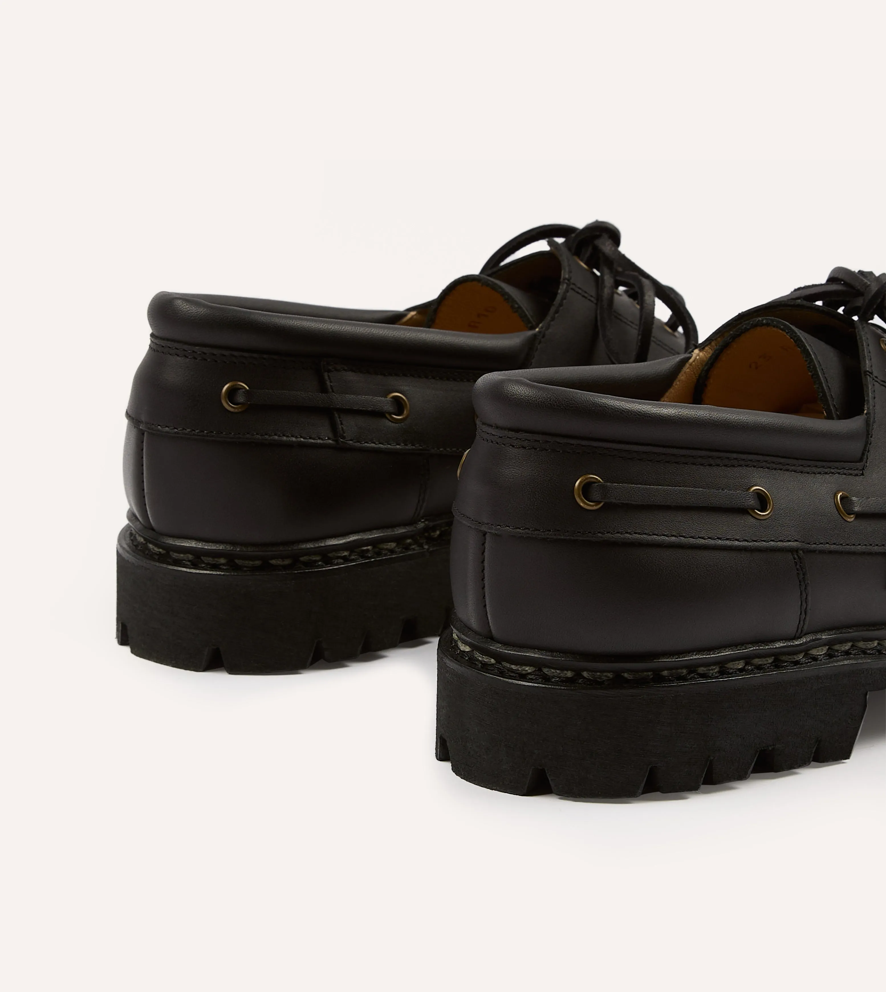 Paraboot Chimey Noir Calf Leather Derby Shoe suede - type