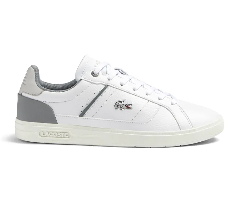 Men's Lacoste Europa Pro 123 2 SMA (White/Grey) Dry Wear Bare Feel