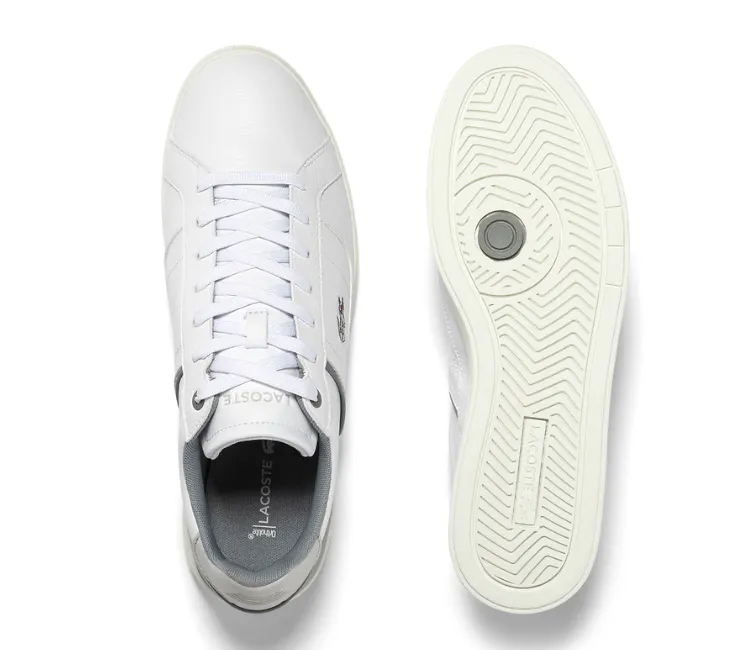 Men's Lacoste Europa Pro 123 2 SMA (White/Grey) Step Ready