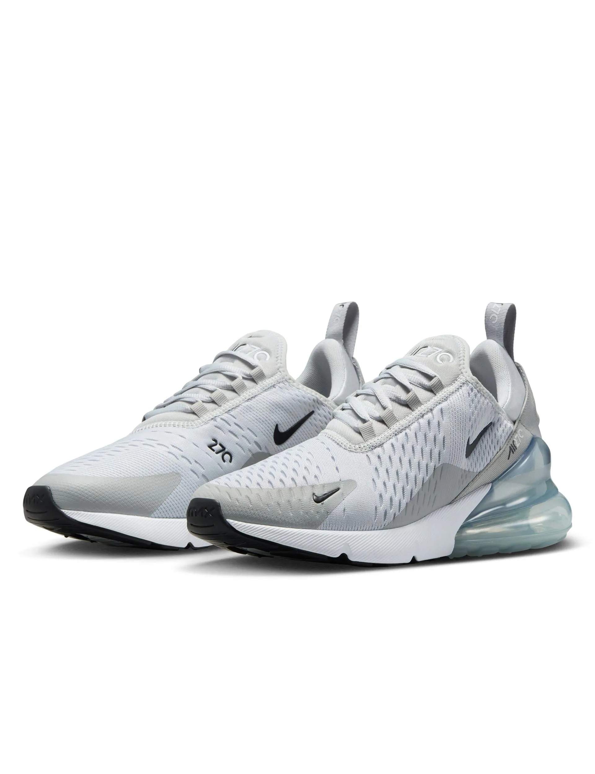 Air Max 270 Shoes - Pure Platinum/Black/Light Smoke Grey Dynamic Wear
