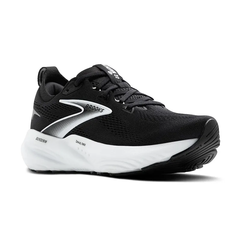 Women's Glycerin 22 Black/Grey/White perforated upper shoes