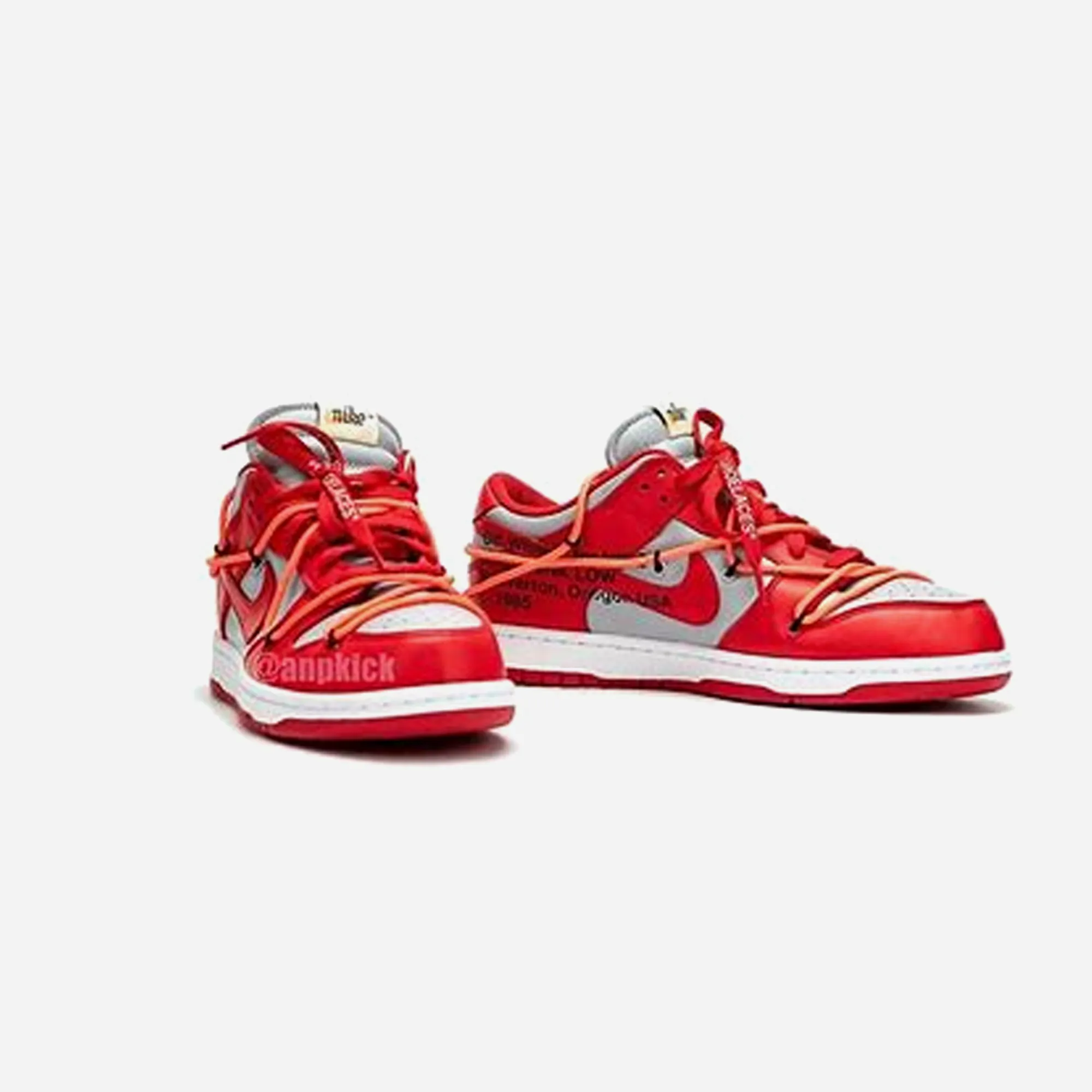 Shock absorption tech DUNK LOW OFF-WHITE UNIVERSITY RED
