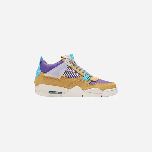 UNION LA X AIR JORDAN 4 RETRO 'DESERT MOSS' Lightweight Build Sculpted comfort