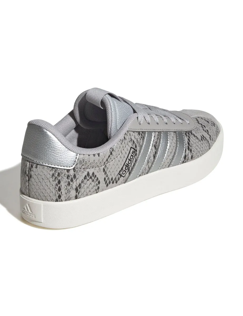 VL Court 3.0 Shoes - Grey Two/Silver Metallic/Off White Day Run Weekend Comfort
