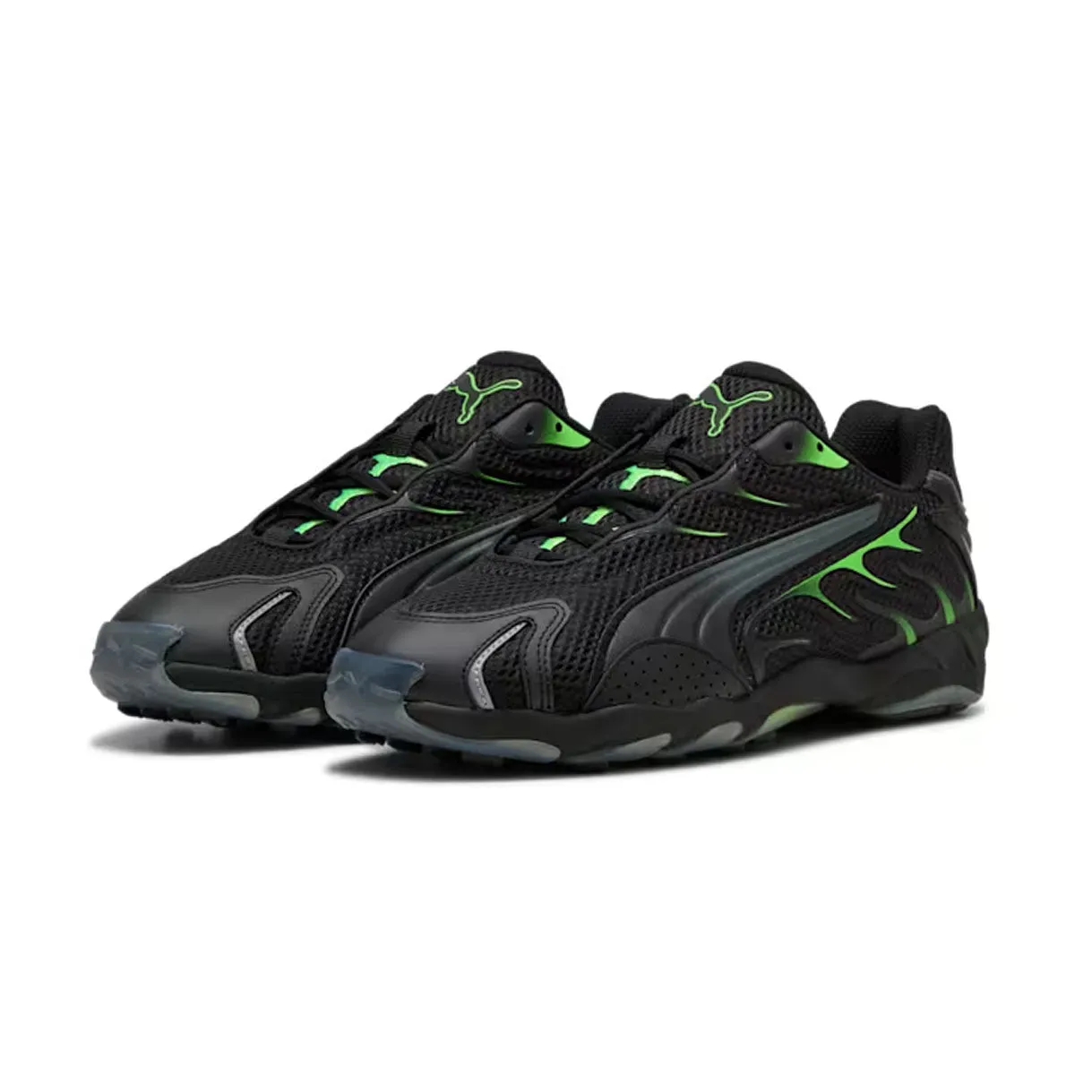 Satin Glow Future Walk Inhale 'Black Green Glare'