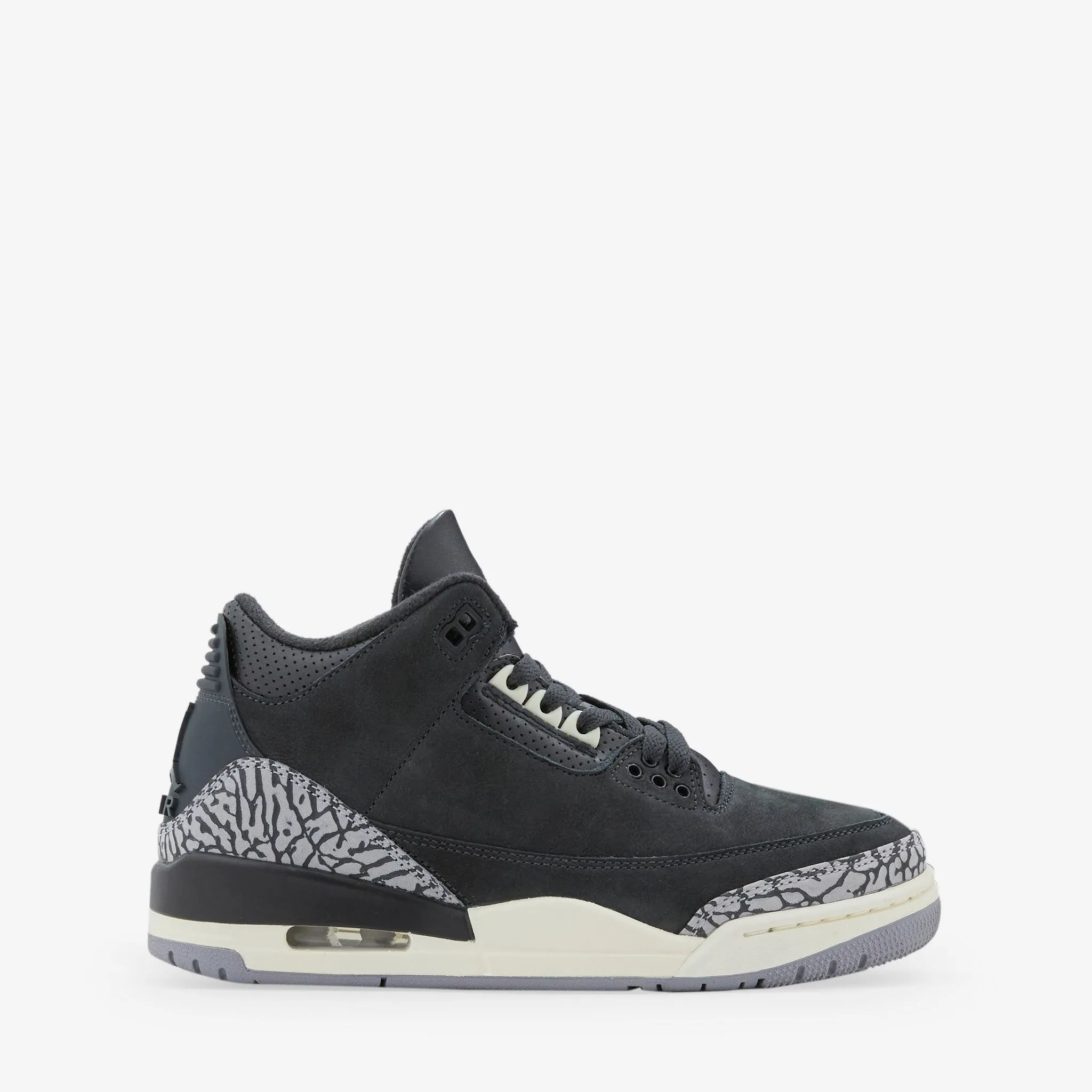 Sport Inspired Women's Air Jordan 3 Retro Off Noir | Black | Sail | Cement Grey