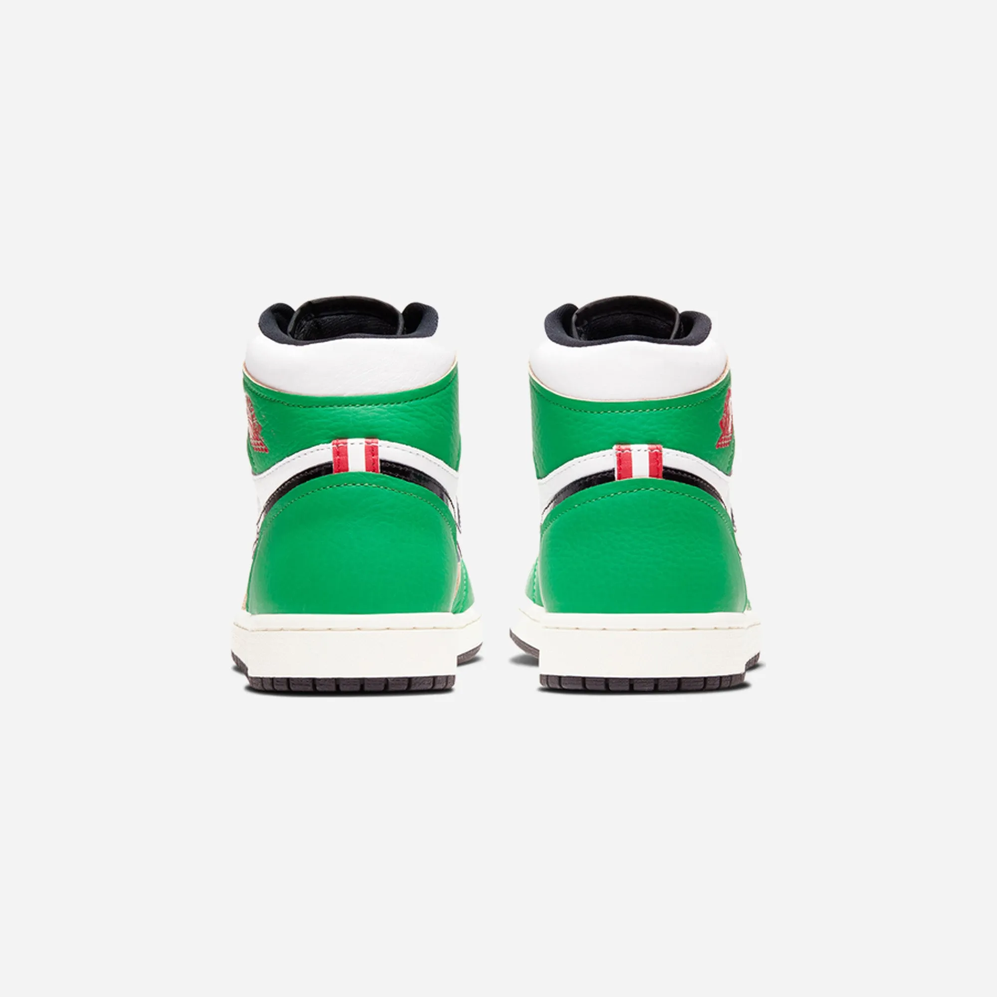 Vulcanized Sole Tech Step Ready Jordan 1 High Lucky Green Wmns