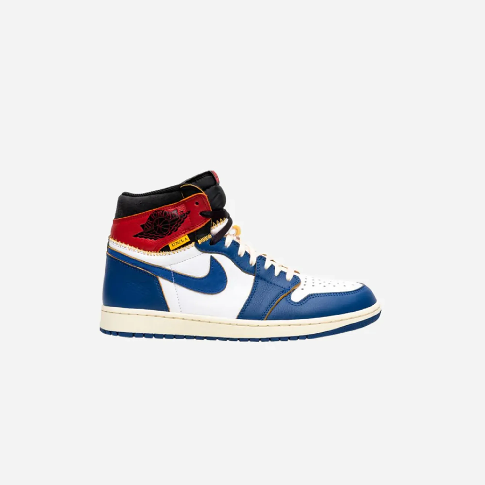 On Foot Urban Pace JORDAN 1 RETRO HIGH UNION LOS ANGELES STORM BLUE