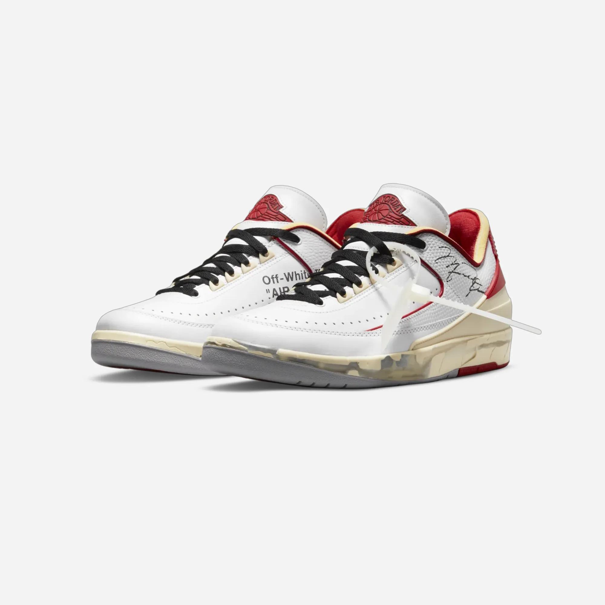 JORDAN 2 RETRO LOW SP OFF-WHITE WHITE RED Road Running