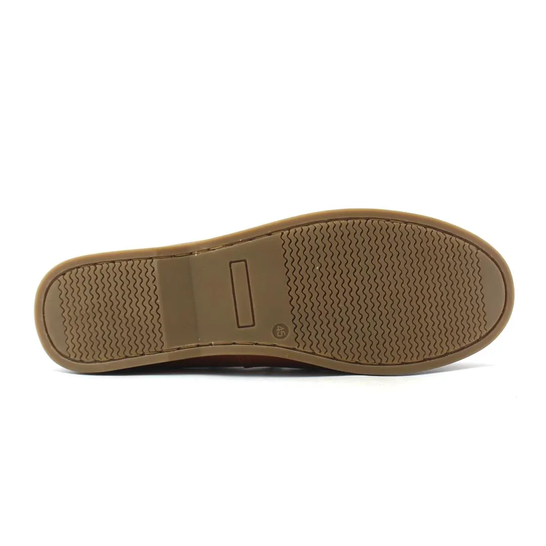 Contrasting Colors Quick Fit JOURNIE BOAT SHOES - BROWN