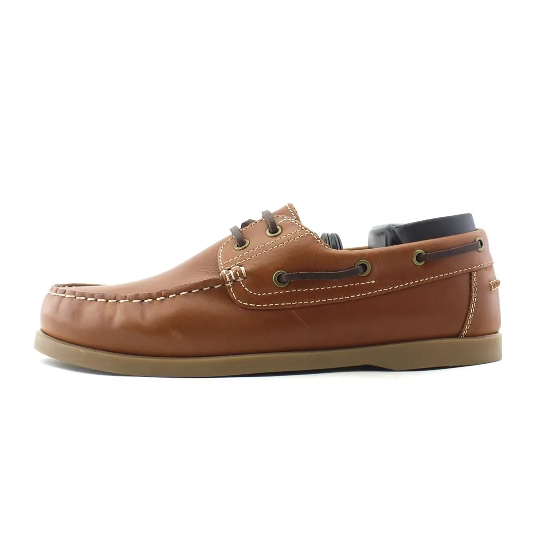 JOURNIE BOAT SHOES - BROWN All-Day Flexibility