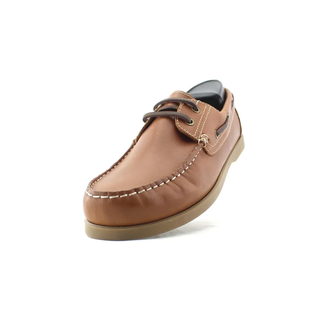 Comfort Mesh AntiSlip JOURNIE BOAT SHOES - BROWN