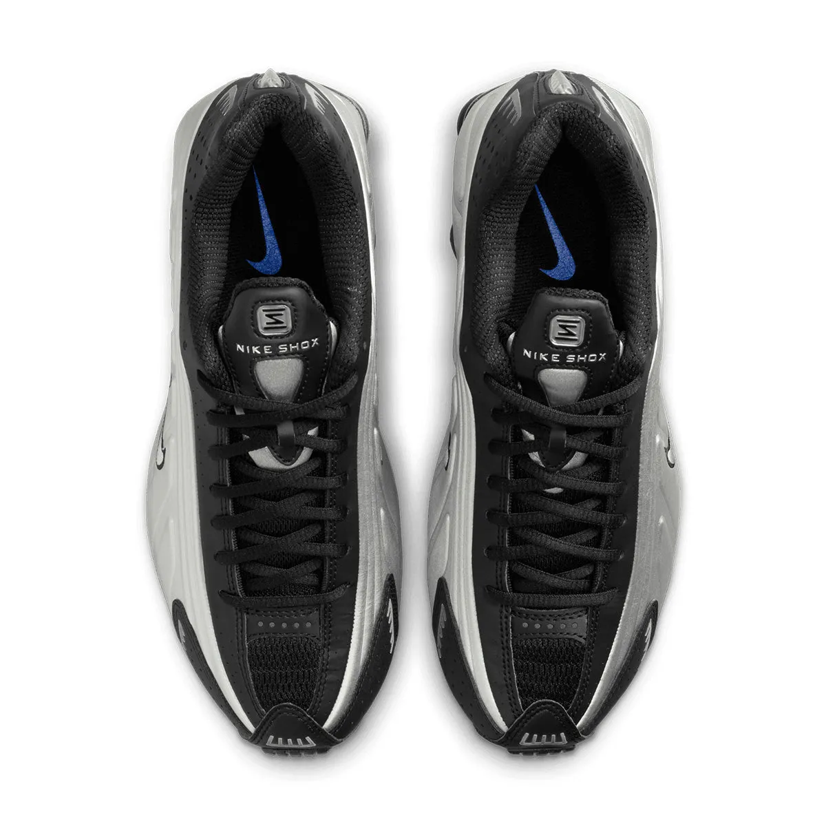 Planet Mood Slip Resistant Wmns Shox R4 'Metallic Silver Black Racer Blue'
