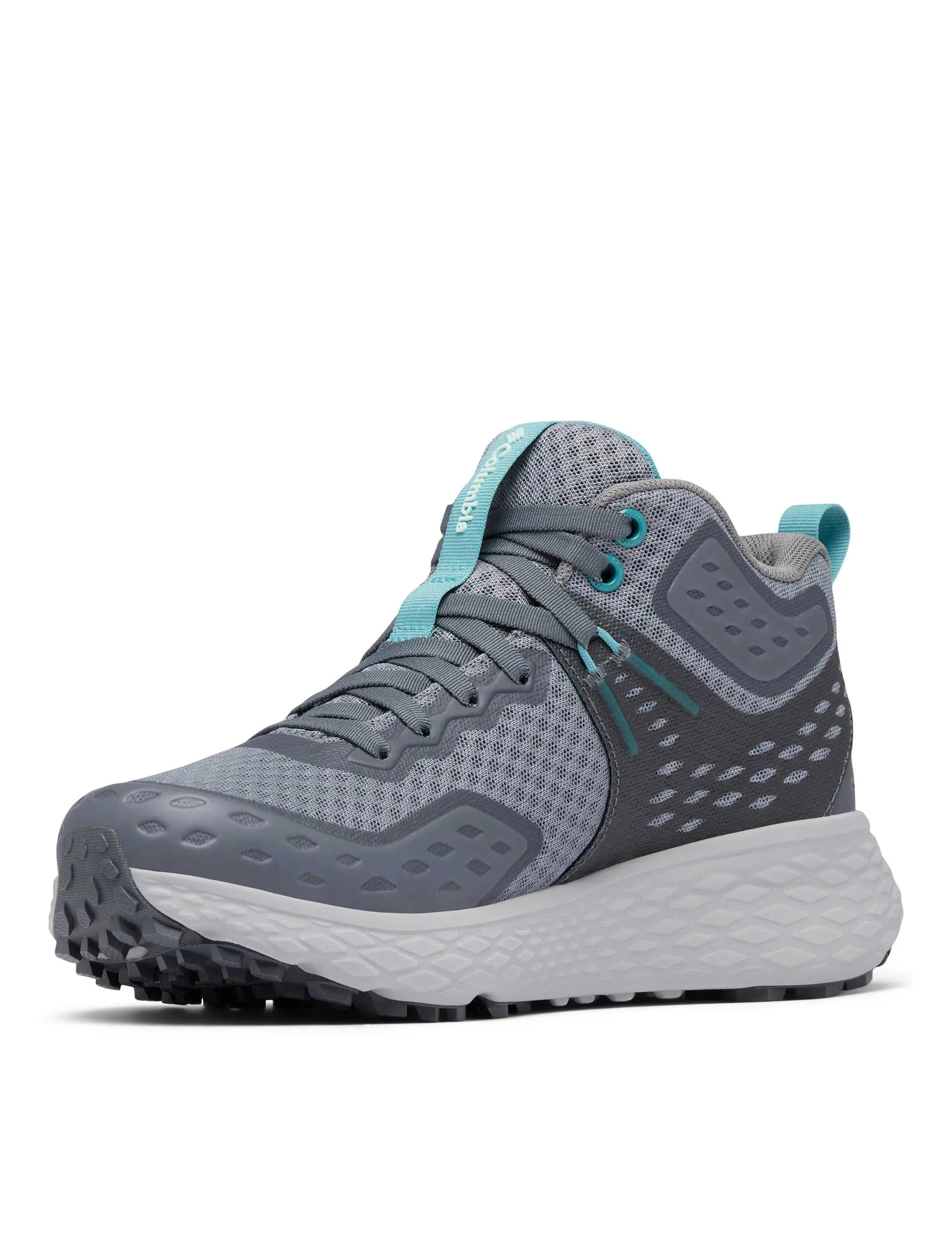 morning group runs Konos TRS OutDry Mid Hiking Shoe - Ti Grey Steel/Teal