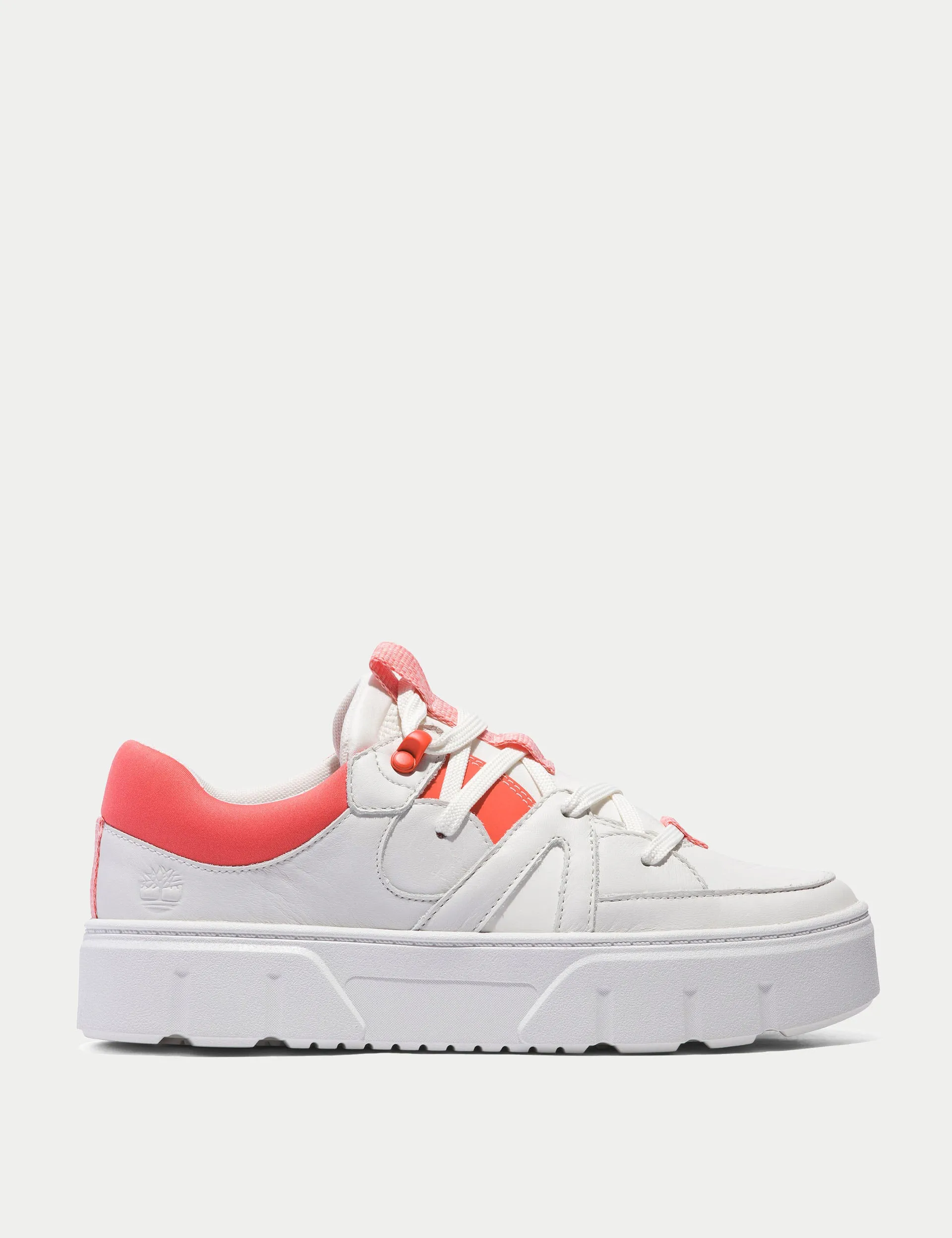 Grass Jog Cool Design Laurel Court Lace-Up Low Trainer - White