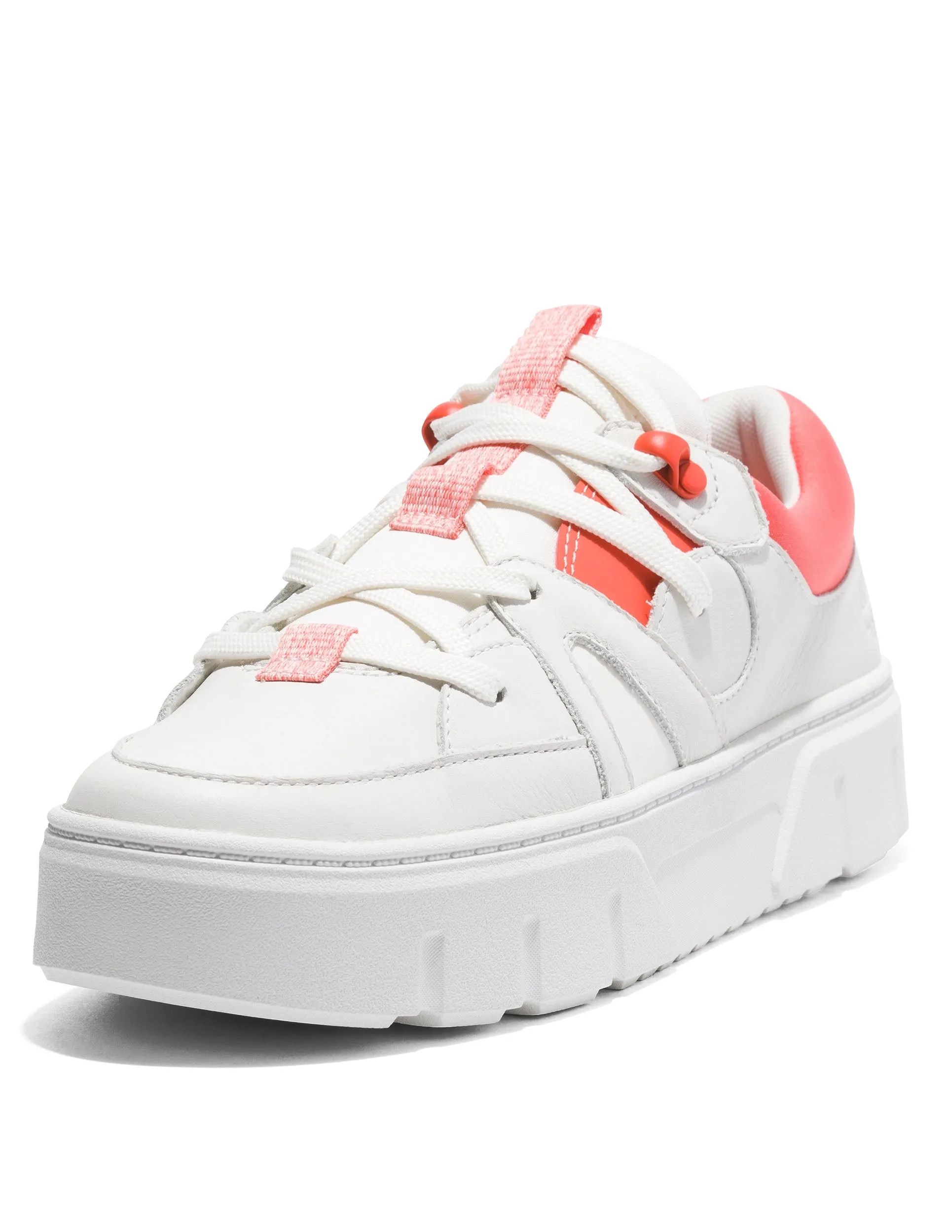 Dry Feet Festival Ready Laurel Court Lace-Up Low Trainer - White
