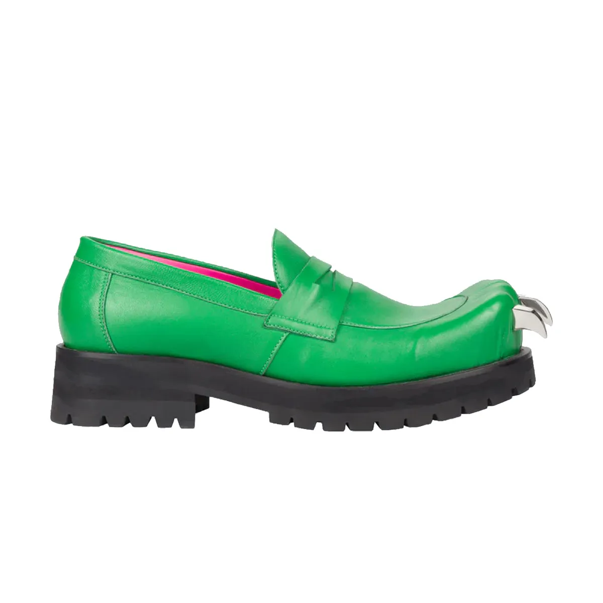 Leather Moccasin Moggies 'Green' Vital Step