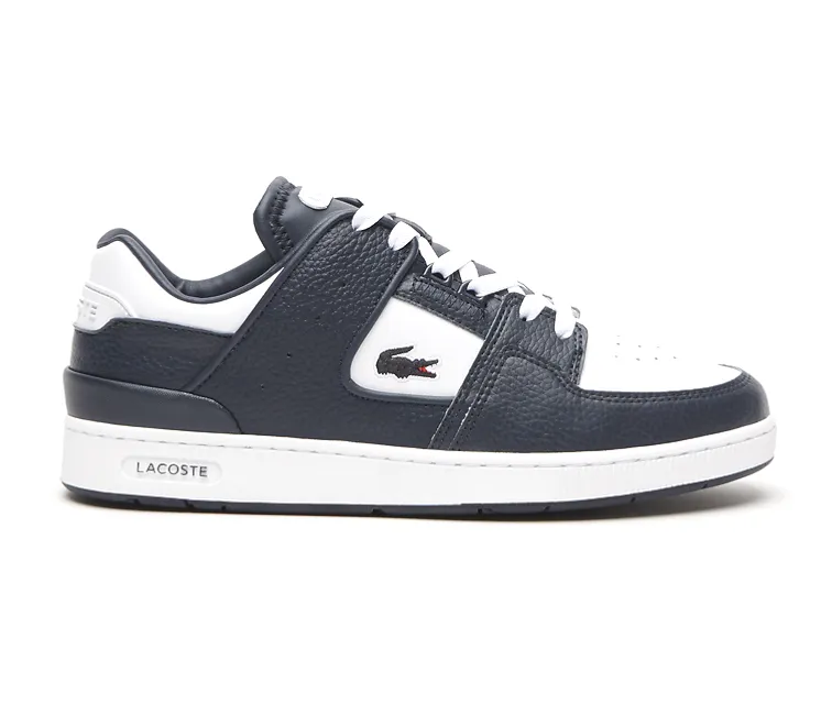 Men's Lacoste Court Cage 123 (White/Navy) Superior Cushioning