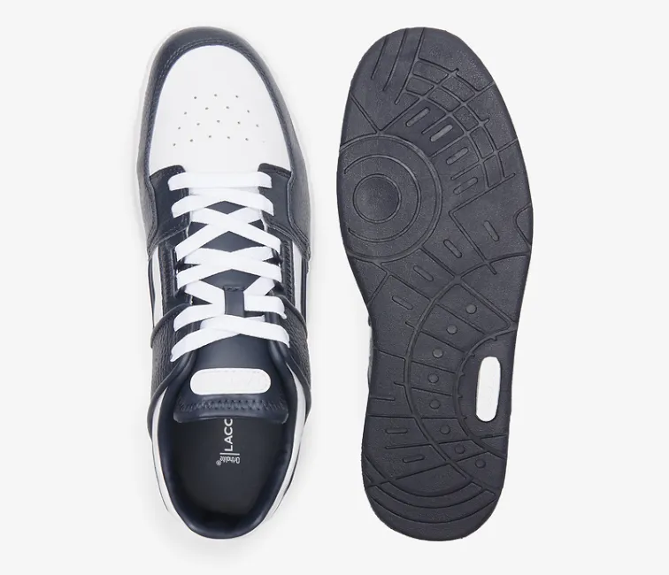 Men's Lacoste Court Cage 123 (White/Navy) Flexible Materials Win Step