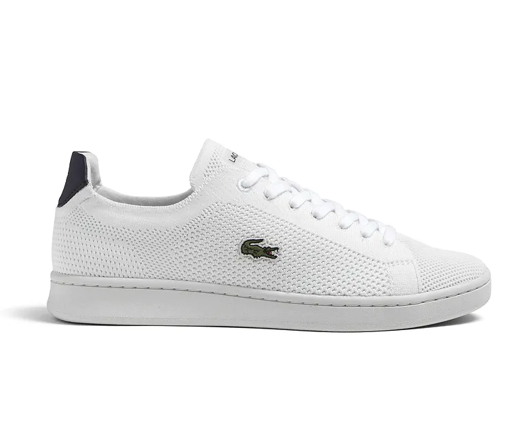 Men's Lacoste Carnaby Piquee 123 (White/Navy) Ankle Style Home Wear