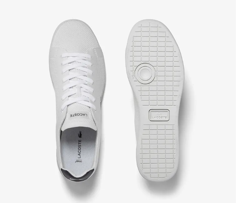 Calm Step Men's Lacoste Carnaby Piquee 123 (White/Navy)