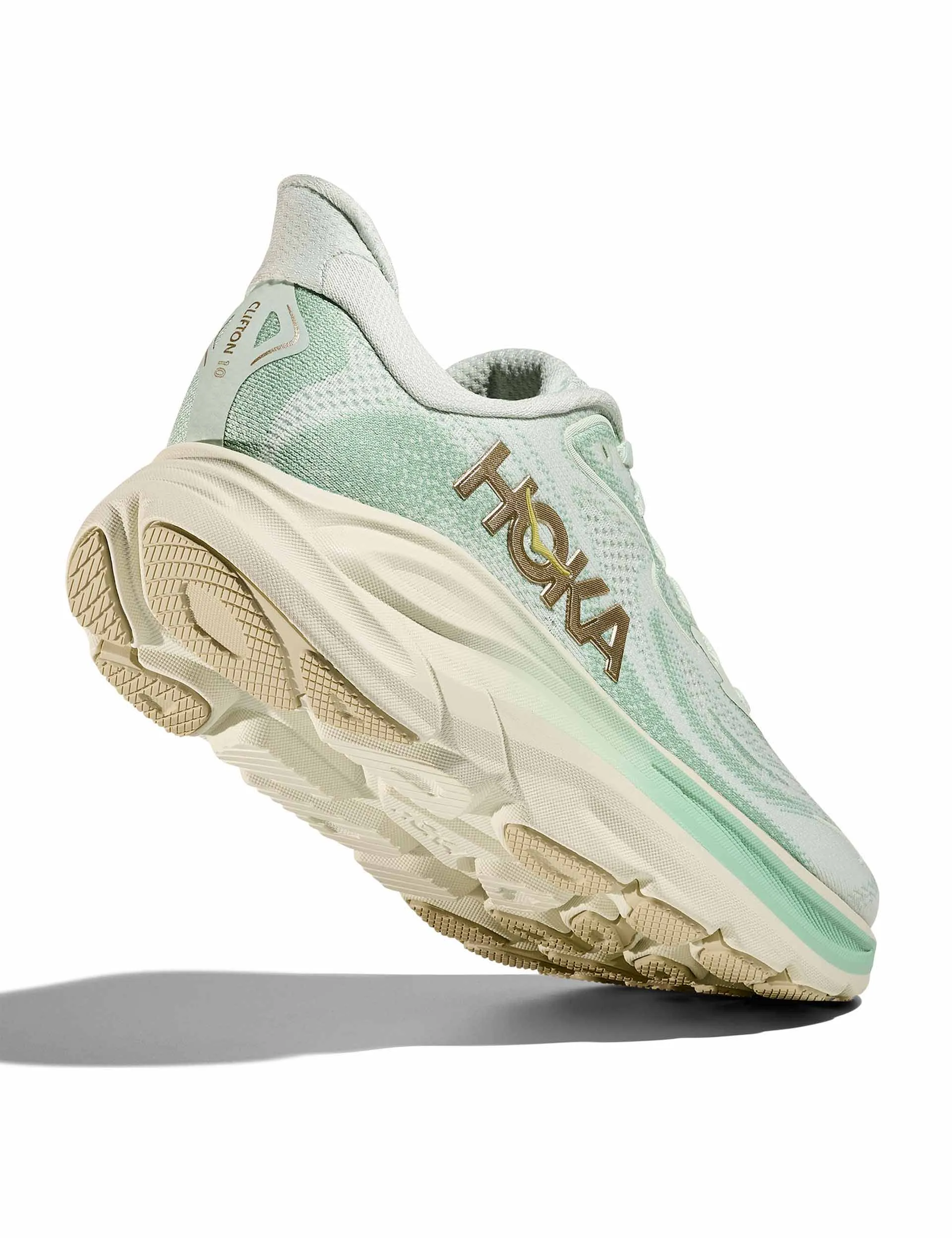 asphalt shoes muddy terrain Clifton 10 - Sea Glass/Jadeite