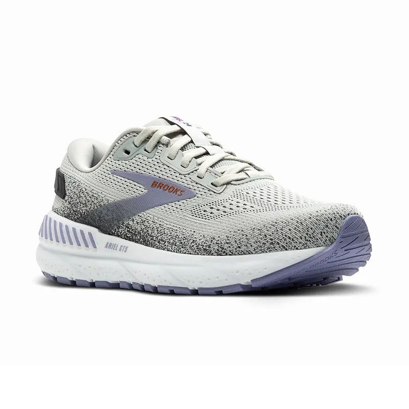 Women's Ariel GTS 24 Mercury/Ebony/Lavender no - tie running shoes