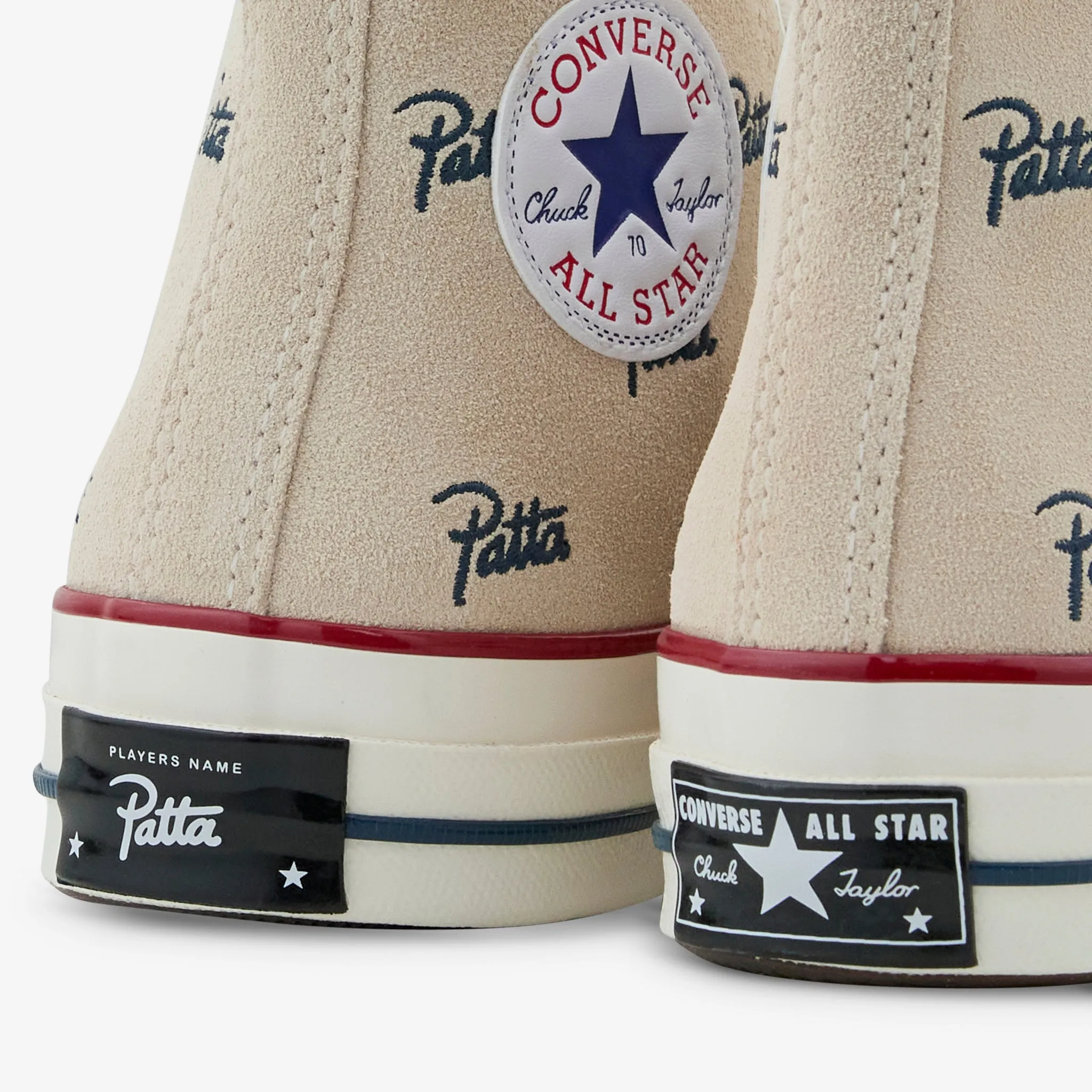 soft fit Ease Style Patta x Chuck '70 Hi Natural Ivory | Insignia Blue