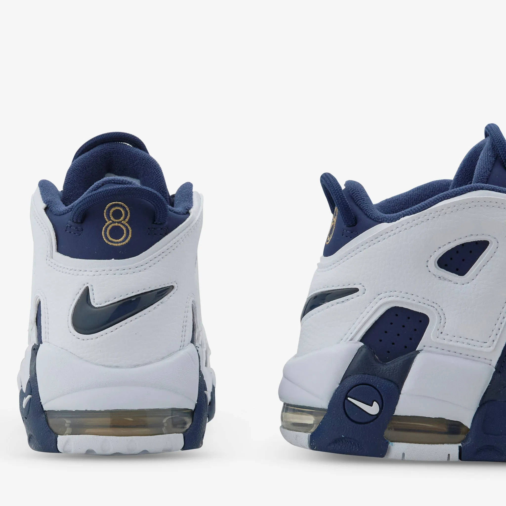 Slim Silhouette Air More Uptempo '96 White | Midnight Navy | Metallic Gold