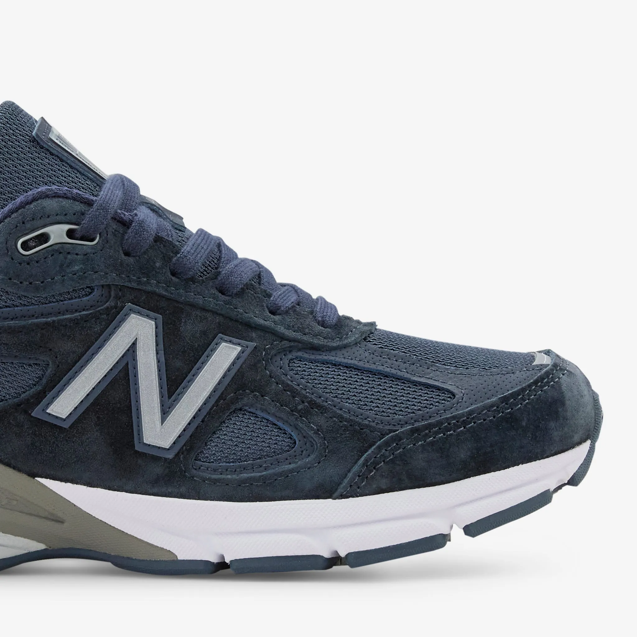 Made in USA 990v4 Navy | Silver Sleek Aesthetic
