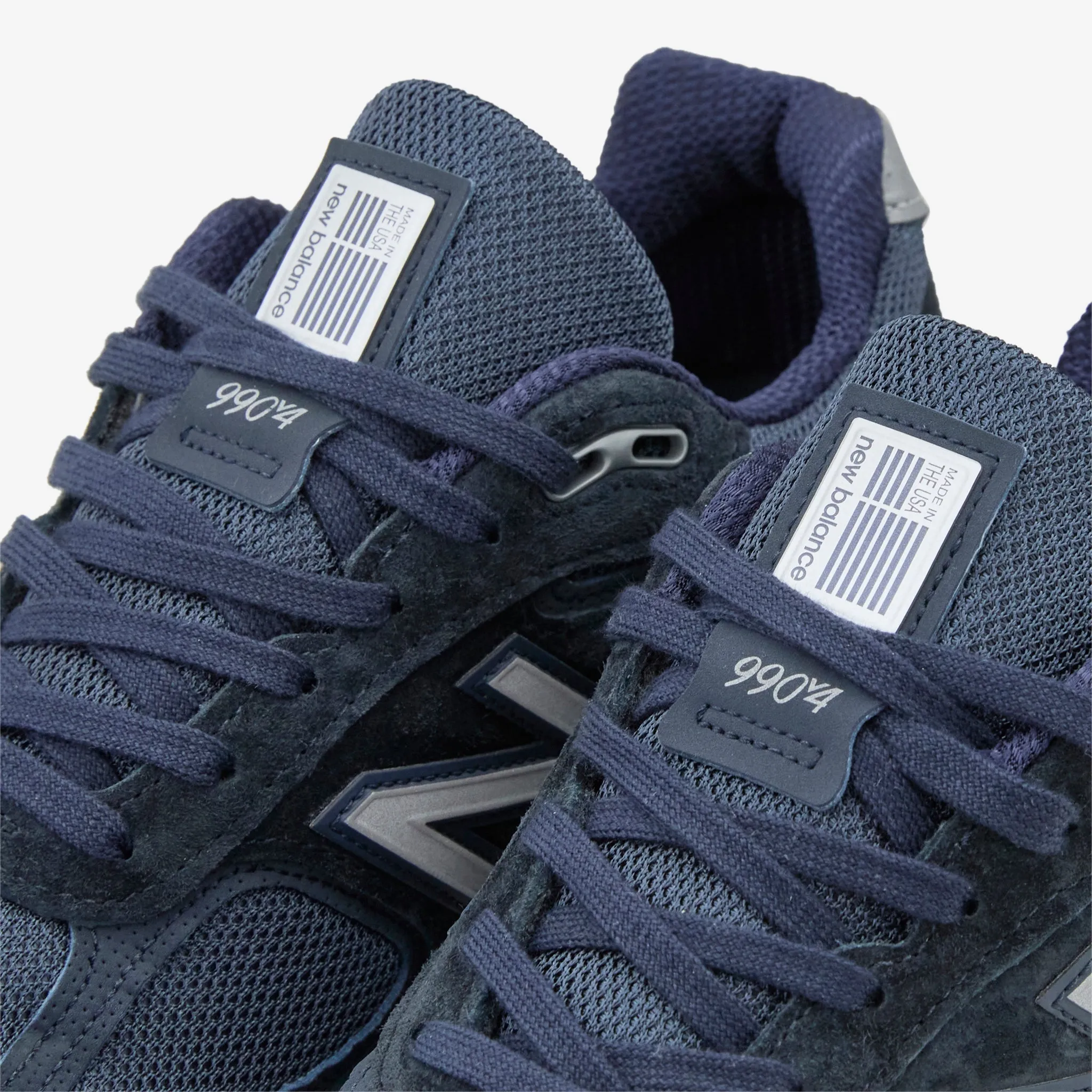 Made in USA 990v4 Navy | Silver Travel Step Padded Collar Padding