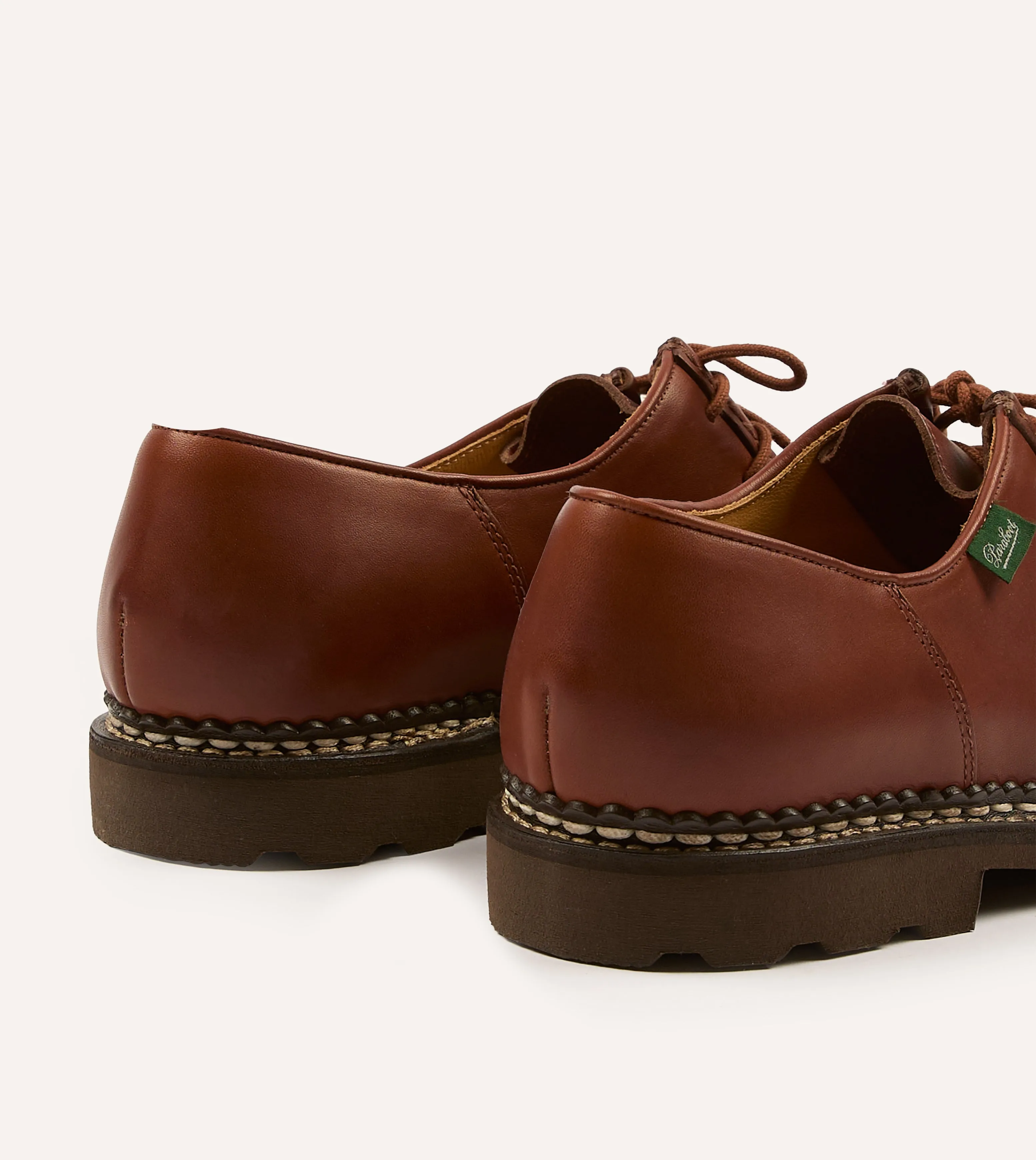 Paraboot Michael Marron Leather Derby Shoe driest