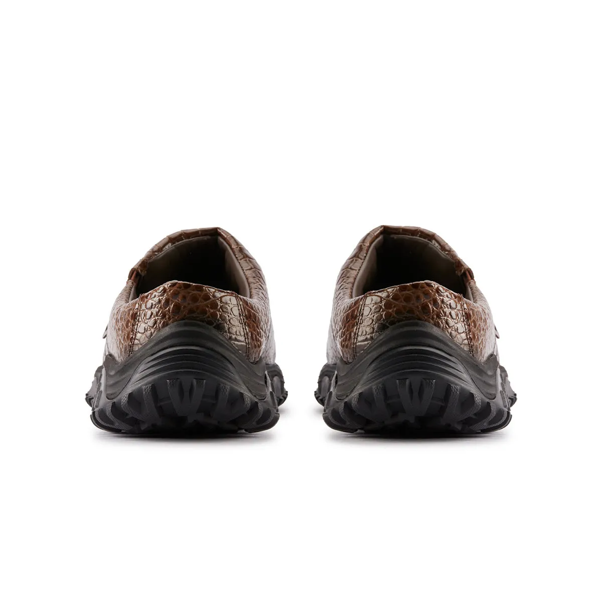 Green Core   Martine rose CUR Clog 1 'Brown Croc Leather'