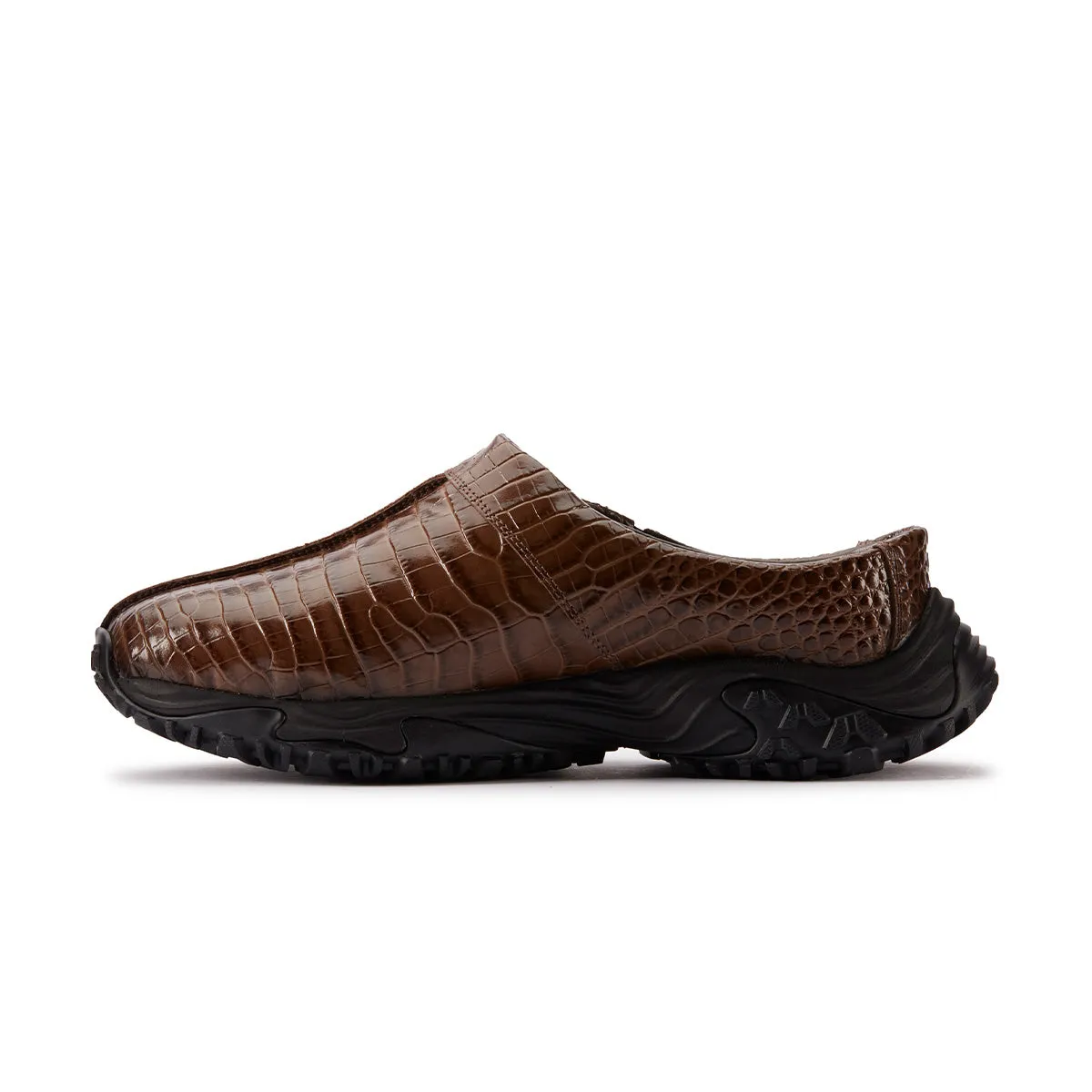 Shine Bright World Walk   Martine rose CUR Clog 1 'Brown Croc Leather'