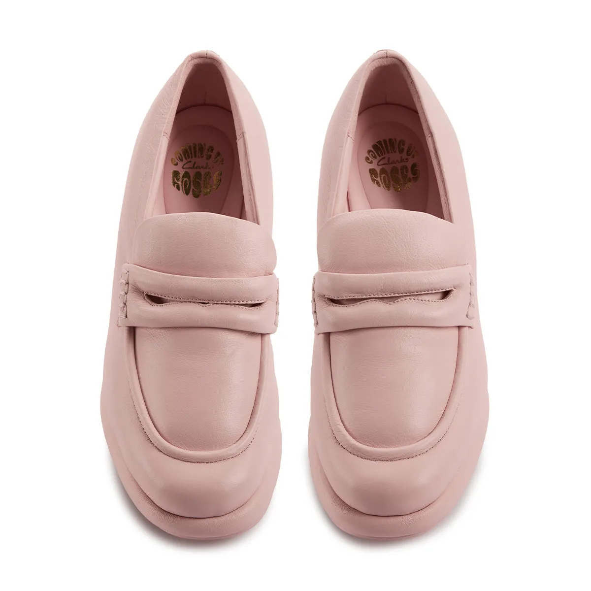   Martine rose Wmns CUR Loafer 1 'Light Pink Leather' Bright Gold Firm Edge