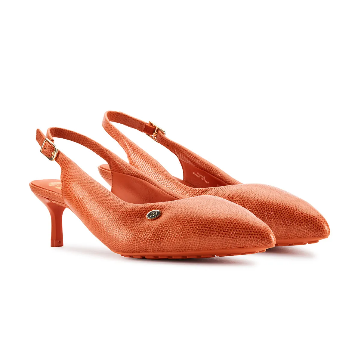Lightweight Design   Martine rose Wmns CUR Sling 1 'Orange Interest Leather'