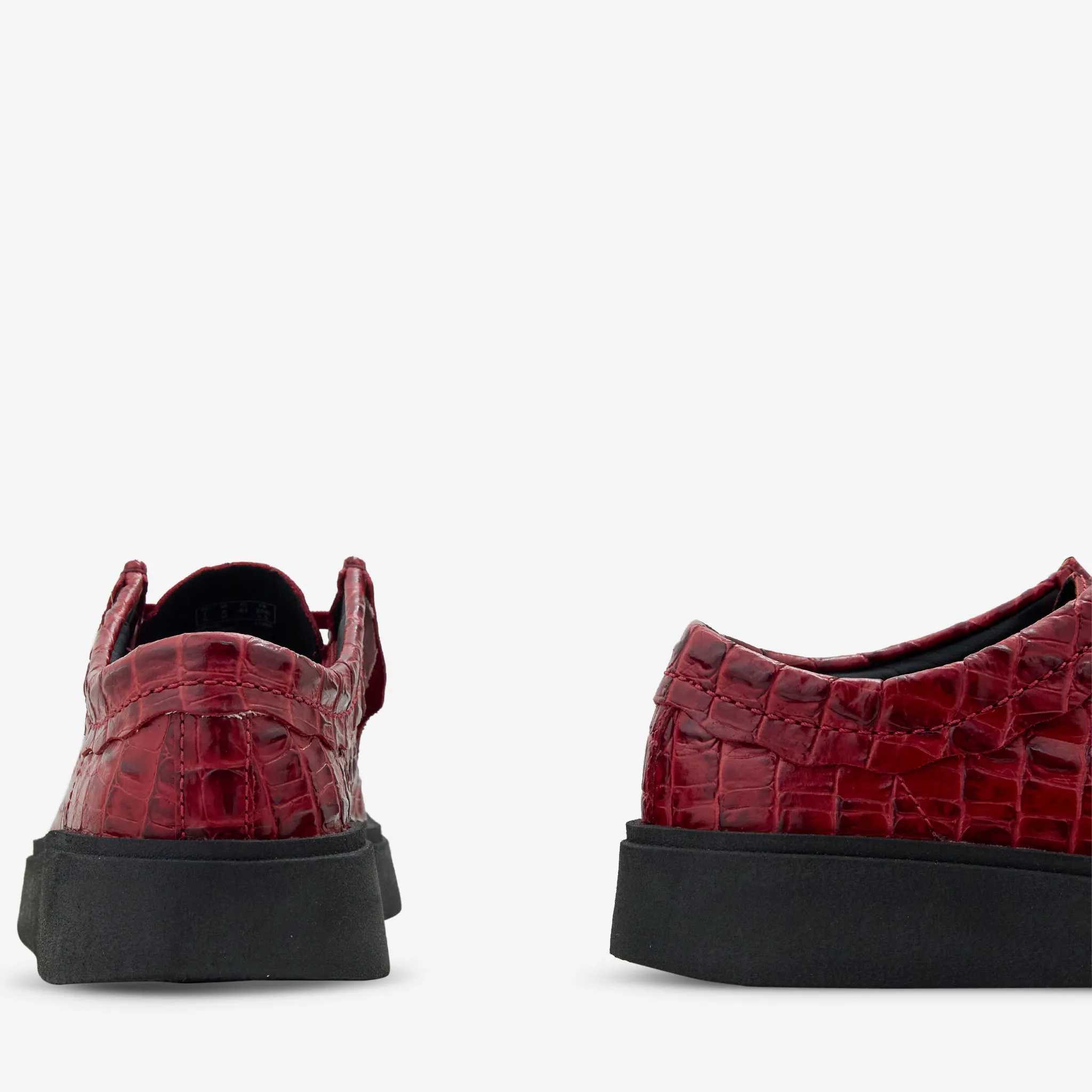 Low Step Martine Rose x Torview Burgundy Leather