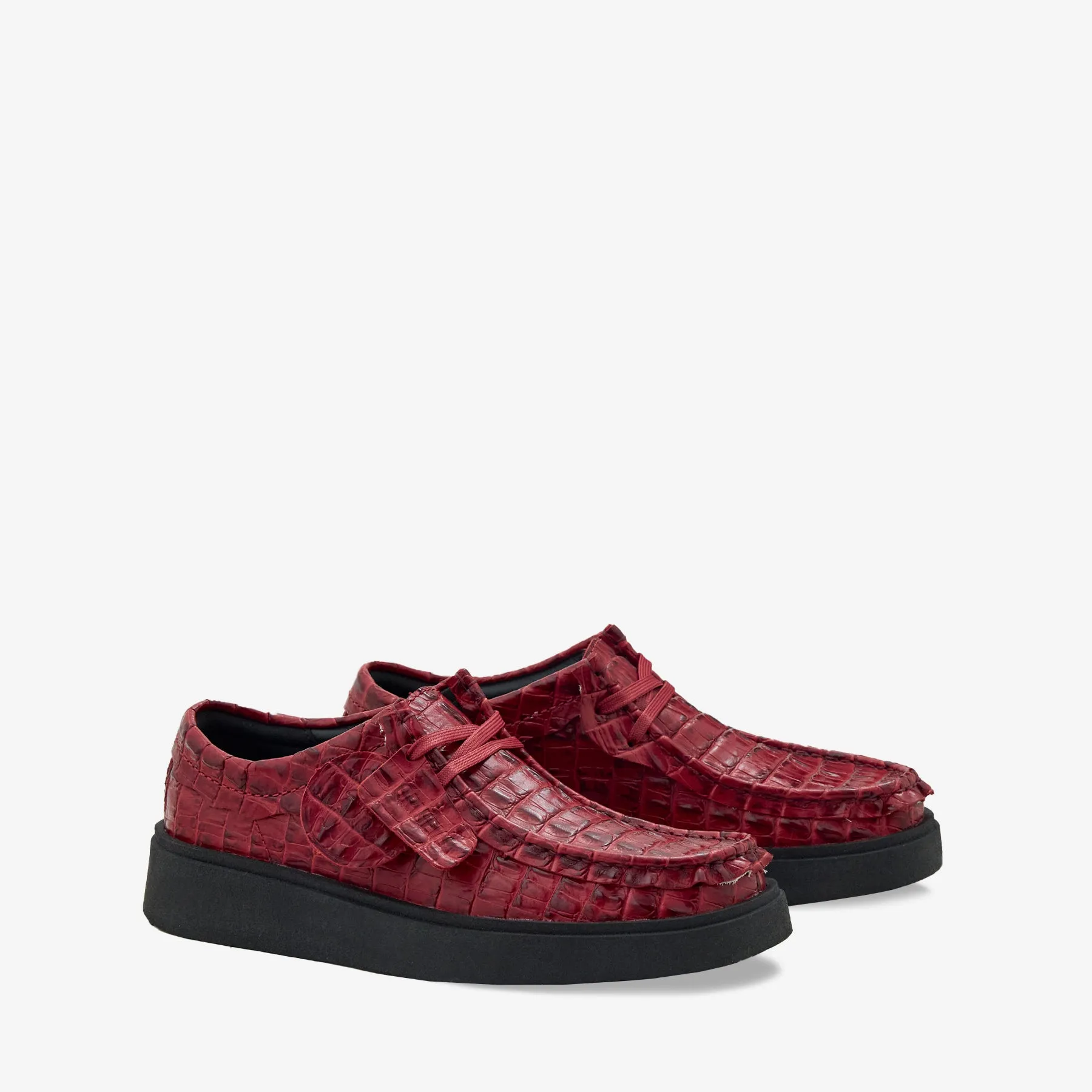 Martine Rose x Women's Torview Burgundy Leather Comfortable Heel Balanced feel