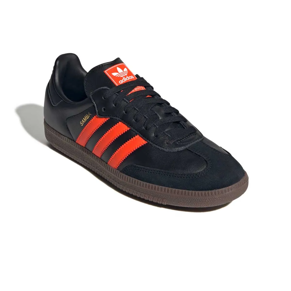 Color Pop Mid Top Samba OG 'Core Black Impact Orange'