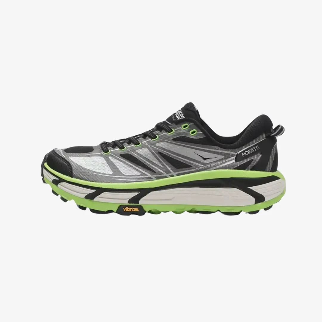 Travel Light mens hoka mafate speed 2 (black/green)