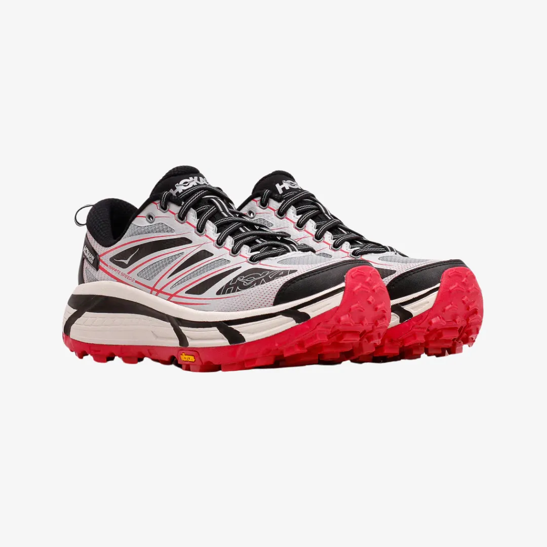 Waterproof Standing All Soft Cushioning mens hoka mafate speed 2 (grey/red/black)