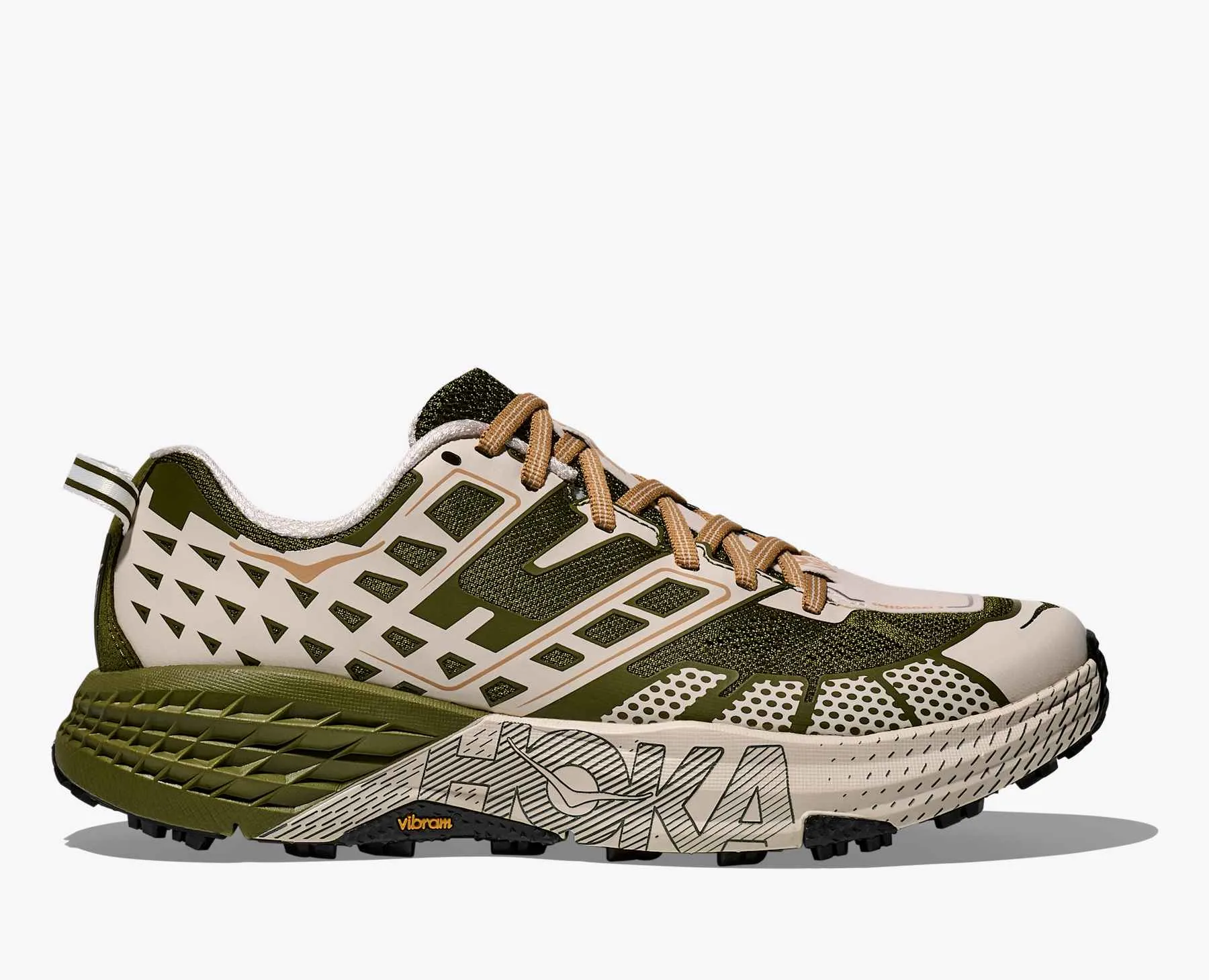 mens hoka speedgoat 2 (moss green/rose cream) Club Night