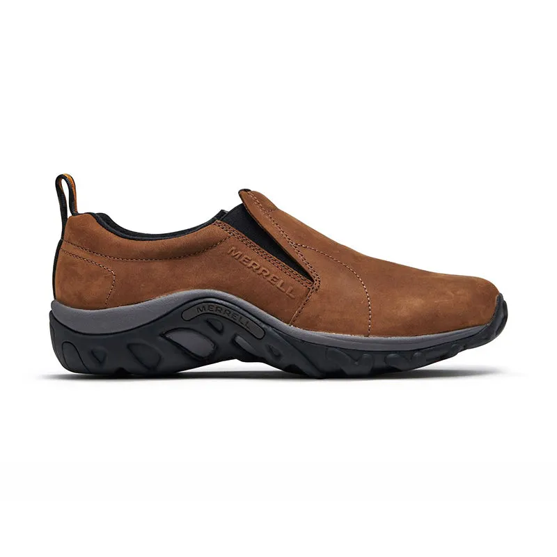 Men's Merrell Jungle Moc - Nubuck Brown - Right Side View - Available at Tradehome Shoes