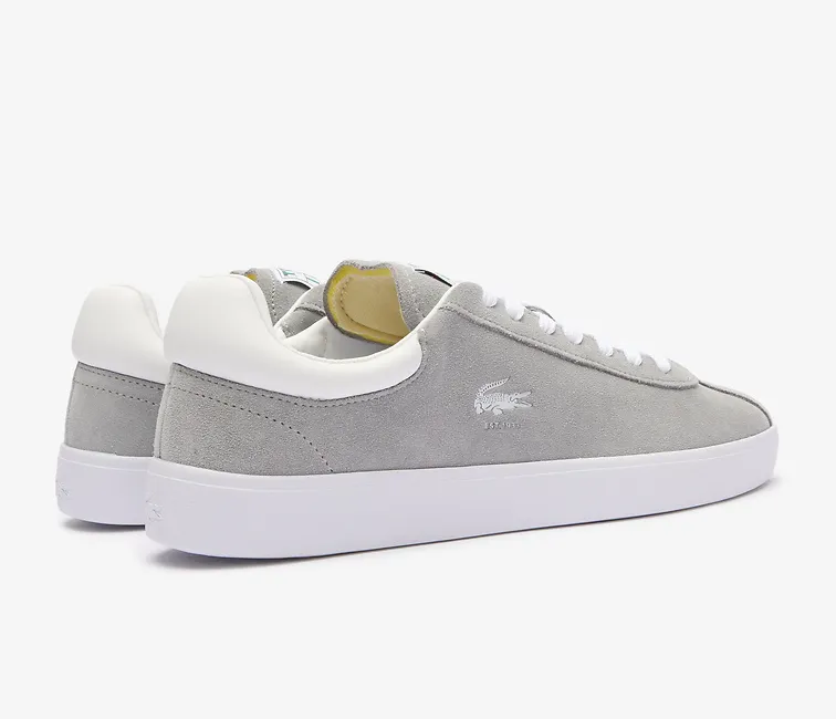 Heel Support Men's Lacoste Baseshot 124 2 SMA (Grey/White)